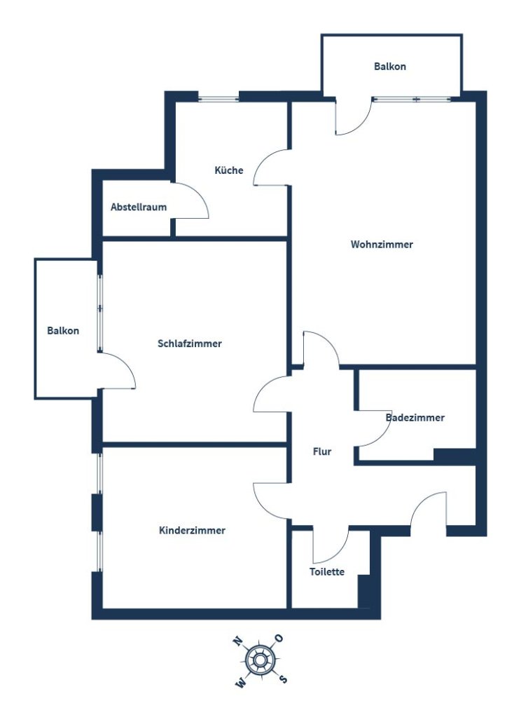Квартира с 2 спальнями в Ludwigsburg, Германия № 310502