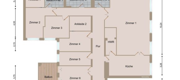 Apartamento de 3 dormitorios en Tiergarten, Germany No. 88903 26