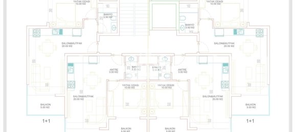 Квартира 1+1 в Махмутлар, Турция № 3138 21