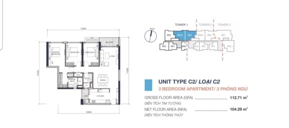 3 bedrooms Condo in Thu Duc, Vietnam No. 13444 5