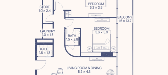 Studio à Al Marjan Island, UAE No. 121683 7