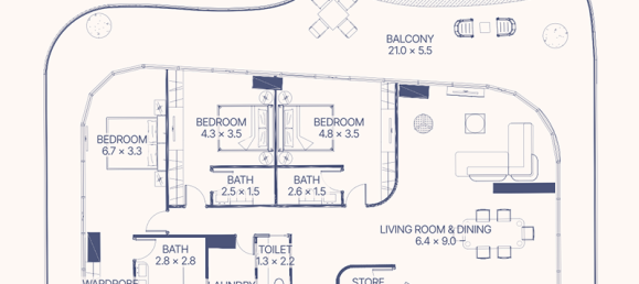 Studio à Al Marjan Island, UAE No. 121683 9