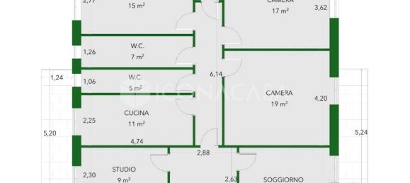 Apartamento T5 em Bari, Italy N.º 336737 35