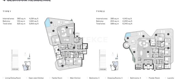 3 غرف نوم منزل ذو طابقين في الخليج التجاري, UAE رقم 111719 29