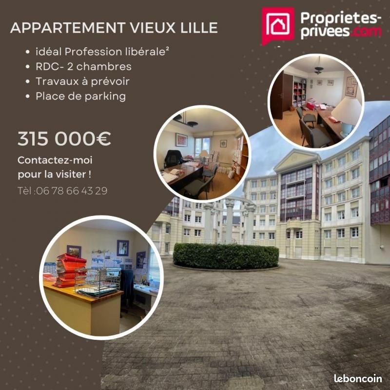 2 bedrooms Apartment in Lille, France No. 68725