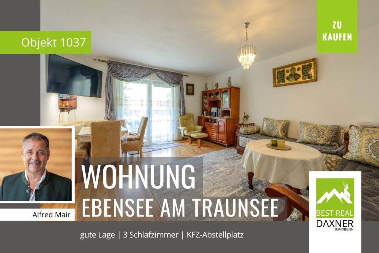 3 rooms Apartment in Ebensee am Traunsee, Austria No. 191106