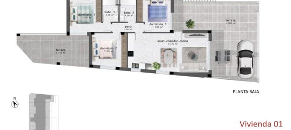 Bungalow T3 em Alicante, Spain N.º 176494 18