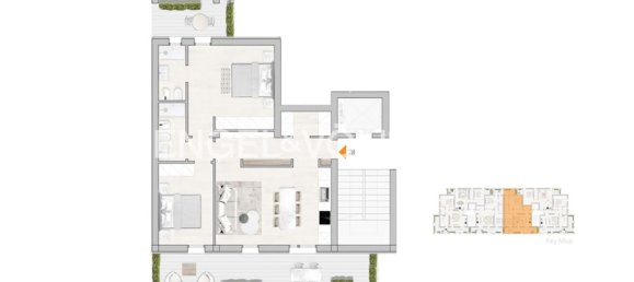 3 rooms Apartment in Florence, Italy No. 13562 22