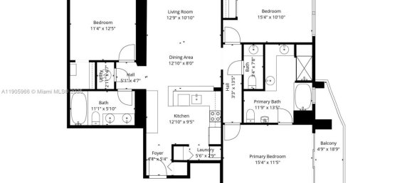 3 dormitorios propiedad comercial en venta en Miami, Miami-Dade, Florida, USA № 615853 2