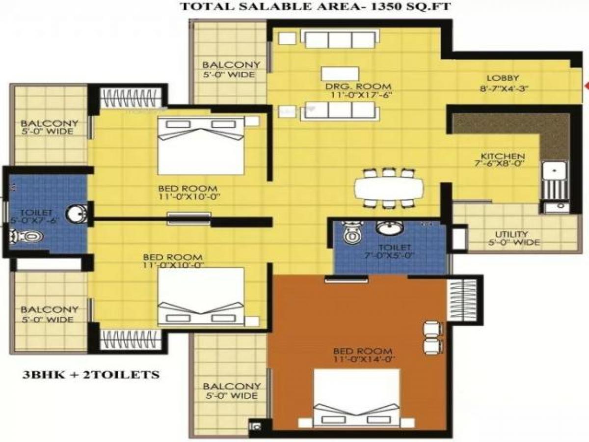 3 bedrooms House in Noida, India No. 67243