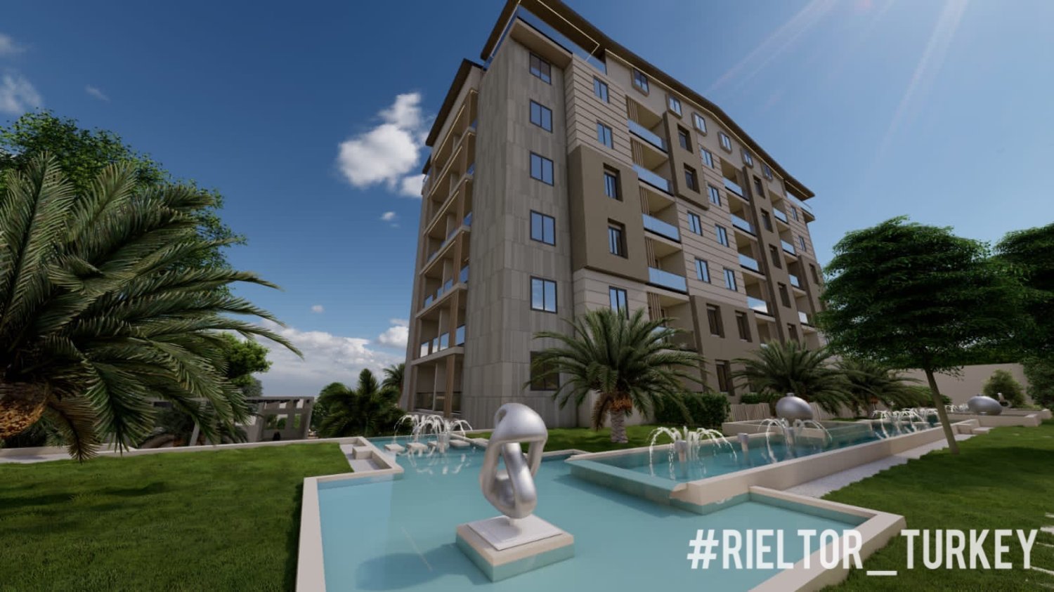 Квартира 1+1 в Сиде, Турция № 14746