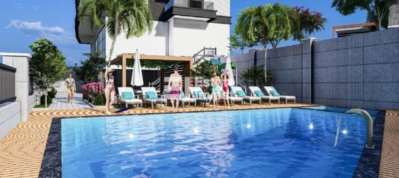 Apartamento 1+1 em Alanya, Turkey N.º 32131 6