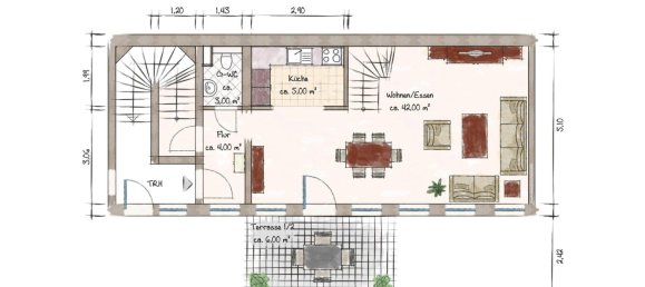 2 Schlafzimmer Doppelhaus in Leipzig, Germany, Nr. 307190 14