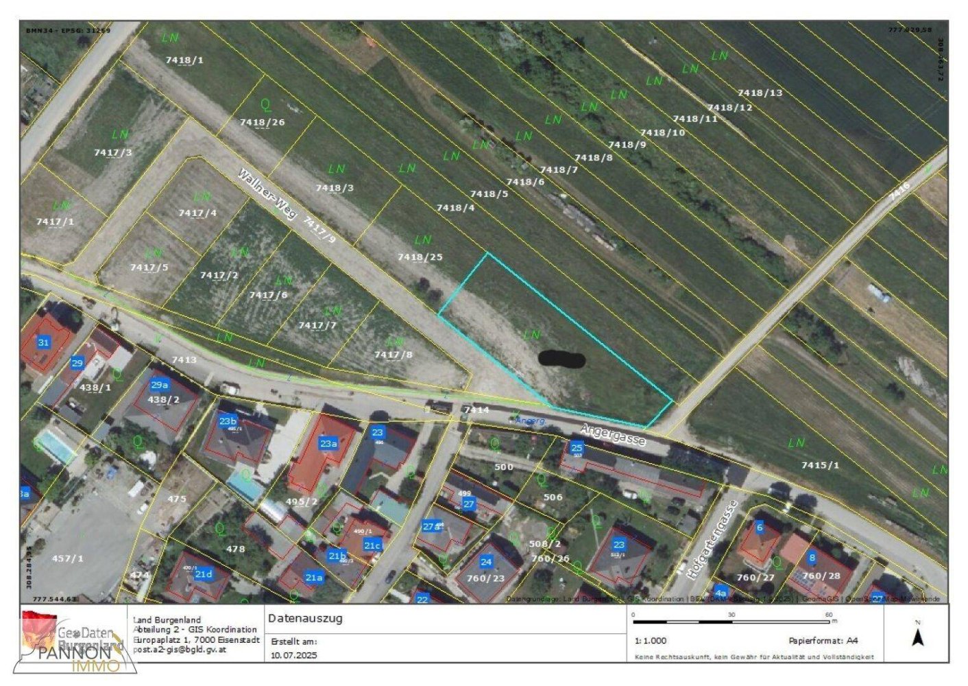 1591m² Land in Purbach am Neusiedler See, Austria No. 155331