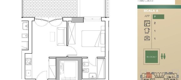 2-salle Appartement à Rome, Italy No. 19866 3