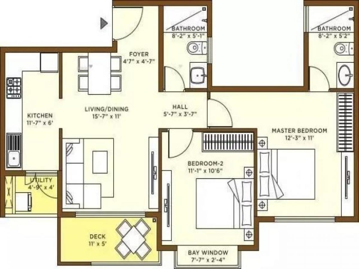 2 bedrooms House in Bangalore, India No. 53390