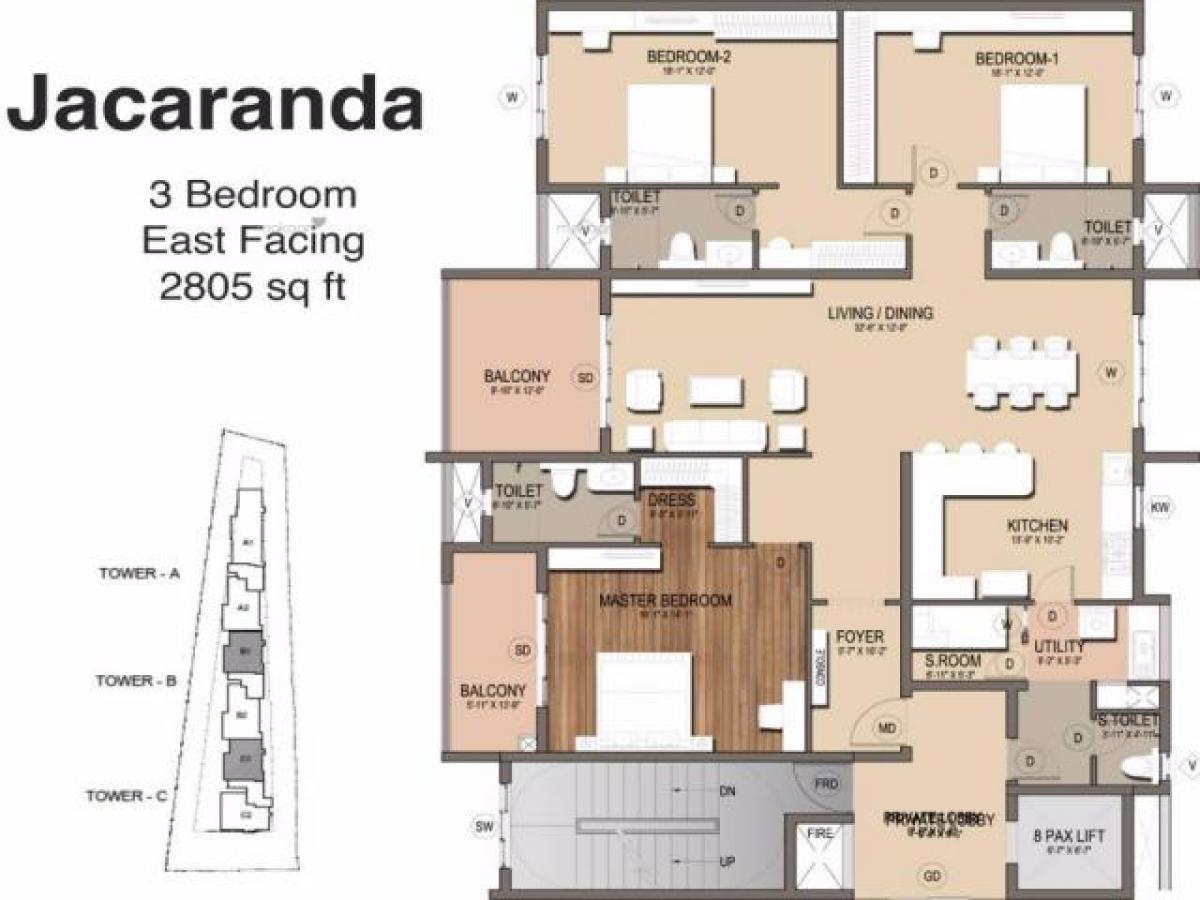 3 غرف نوم منزل في Bangalore, India رقم 28209