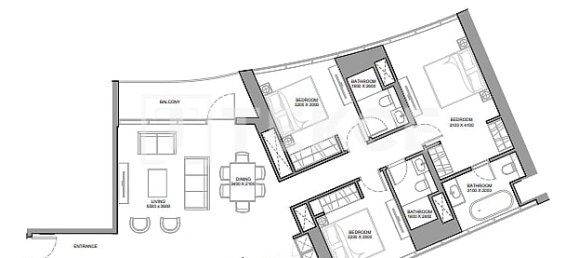 Apartamento de 1 dormitorio en Dubai, UAE No. 53493 3