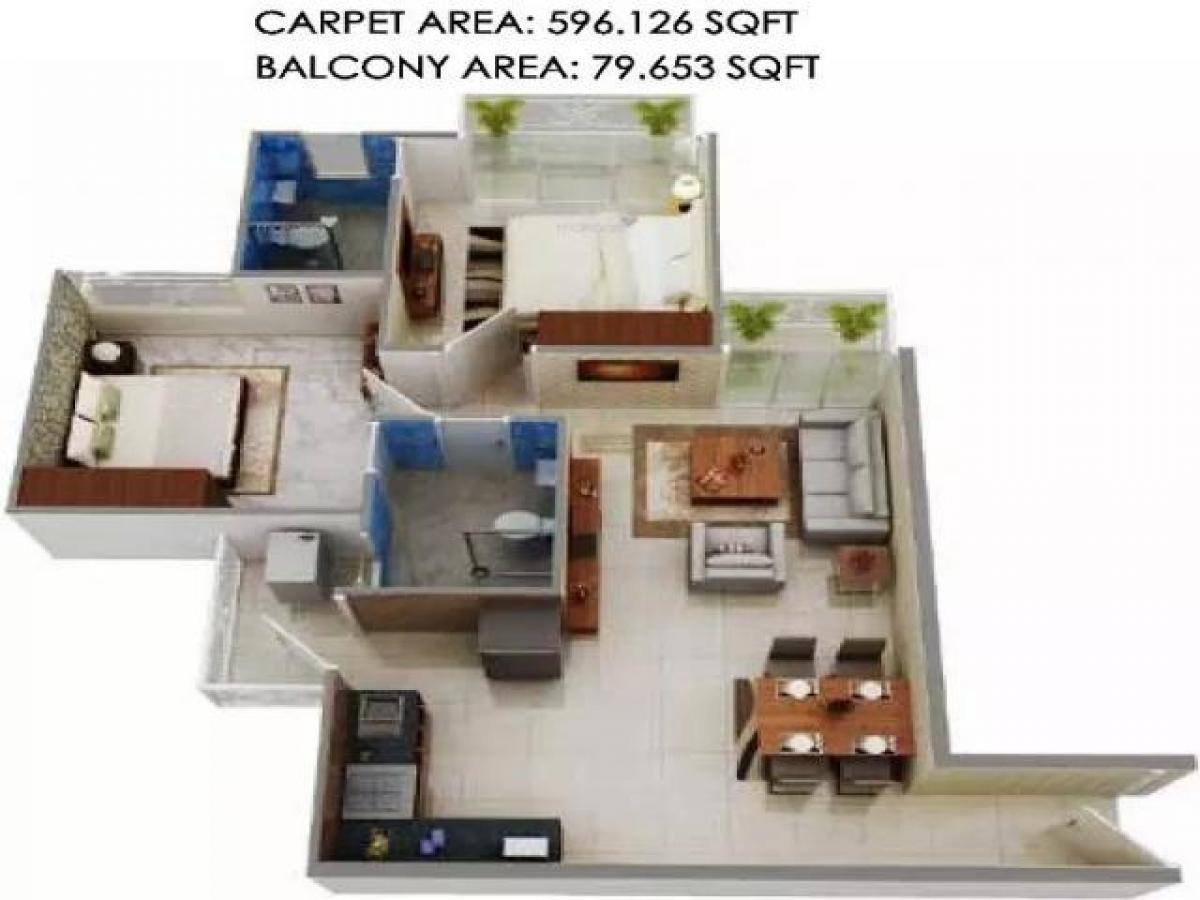 2 bedrooms House in Gurgaon, India No. 1450