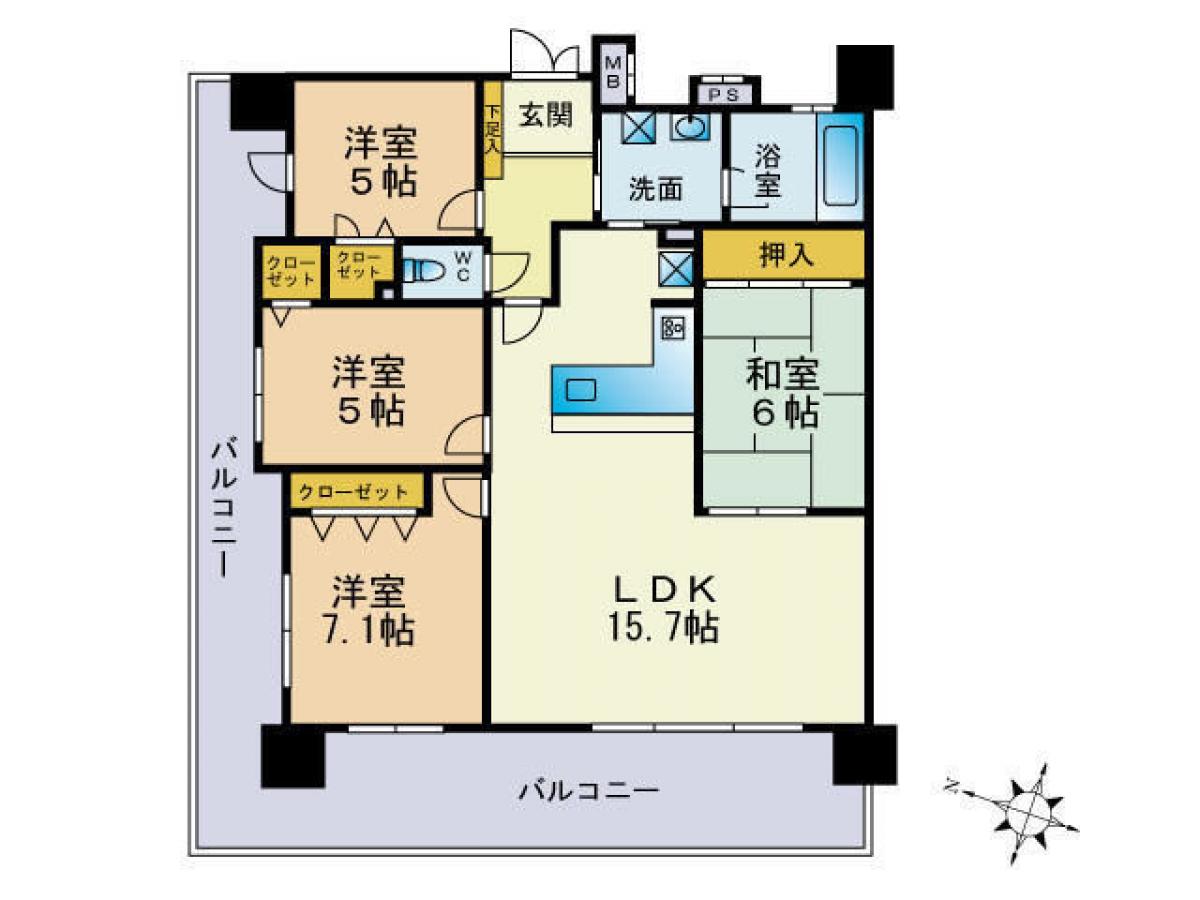 Apartamento T4 em Fukuoka, Japan N.º 7558