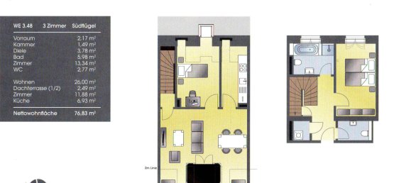 Дуплекс с 2 спальнями в Далем, Германия № 274488 16