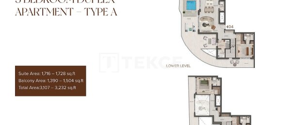3 dormitorios dúplex en venta en Jumeirah Village Circle, Dubai, UAE № 187460 3
