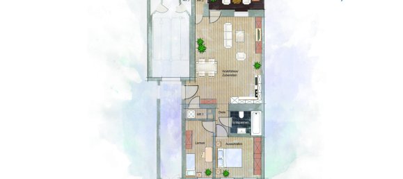 3-salle Appartement à Leipzig, Germany No. 104972 8