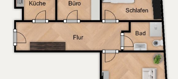 Квартира с 3 комнатами в Мюнстер, Германия № 47688 8