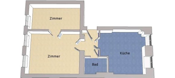 Квартира с 2 комнатами в Кройцберг, Германия № 324588 7