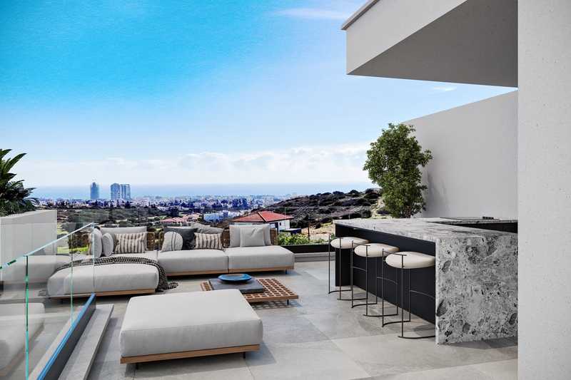 Пентхаус с 3 спальнями в Агиос Афанасиос, Кипр № 11920