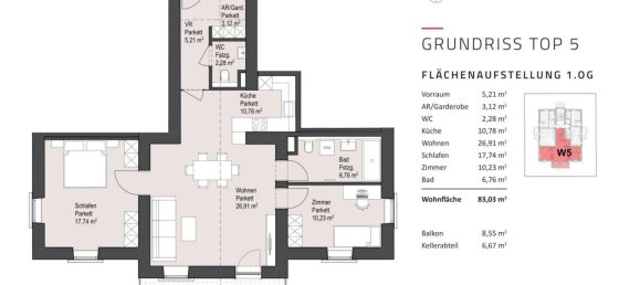 3 rooms Apartment in Salzburg, Austria No. 215725 3