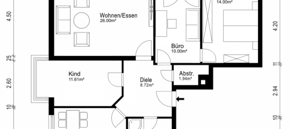 4غرفة شقة في Wuppertal, Germany رقم 313996 34