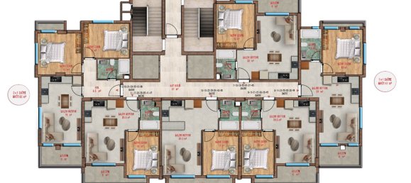 Apartamento de 2+1 en Avsallar, Turkey No. 13183 24