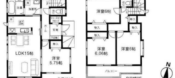 Дом с 4 спальнями в Сайтама, Япония № 6228 2