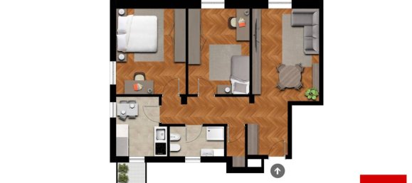 Квартира с 2 спальнями в Монца, Италия № 110341 20