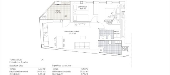 2 Schlafzimmer Wohnung in Torrevieja, Spain, Nr. 6835 3