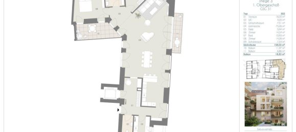 3 rooms Apartment in Wieden, Austria No. 5003 12