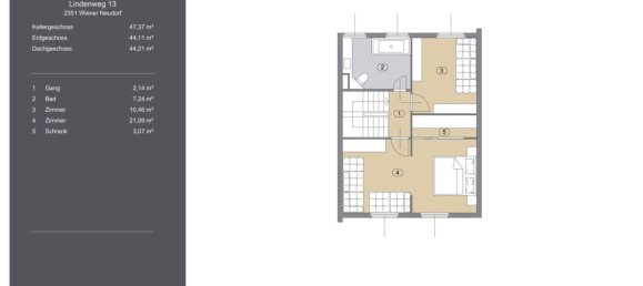 4-Zimmer Stadthaus in Wiener Neudorf, Austria, Nr. 127769 36