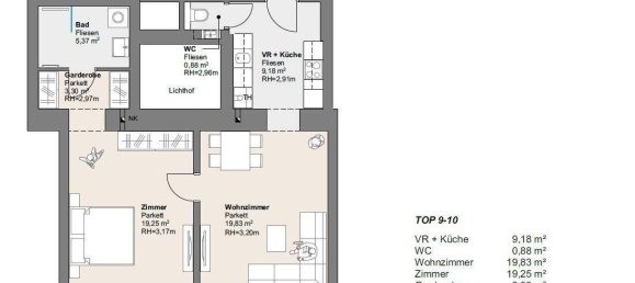 Apartamento de 2 divisões em Simmering, Austria N.º 83103 17