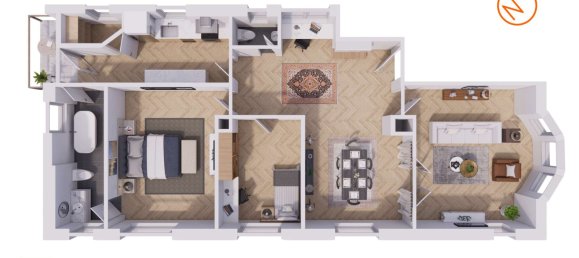 2 Schlafzimmer Wohnung in Stuttgart, Germany, Nr. 356829 9