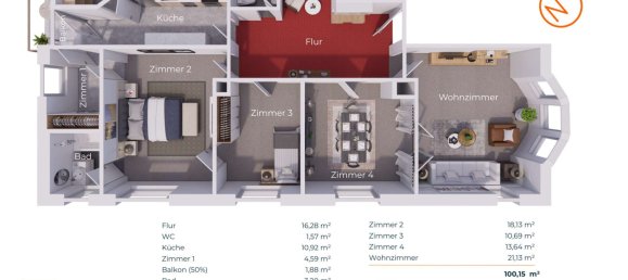 2 Schlafzimmer Wohnung in Stuttgart, Germany, Nr. 356829 14