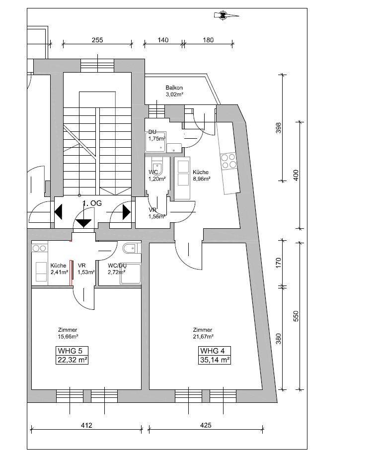 Apartamento de 2 dormitorios en Gries, Austria No. 179116