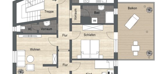 Apartamento de 2 dormitorios en Goppingen, Germany No. 75923 17