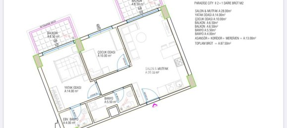 Apartment 2+1 in Gazipasa, Turkey No. 22702 17