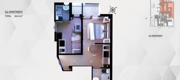 Wohnung in Athens, Greece 31m², Nr. 53144 4