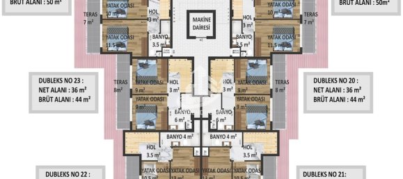 Wohnung 1+1 in Oba, Turkey, Nr. 6075 30