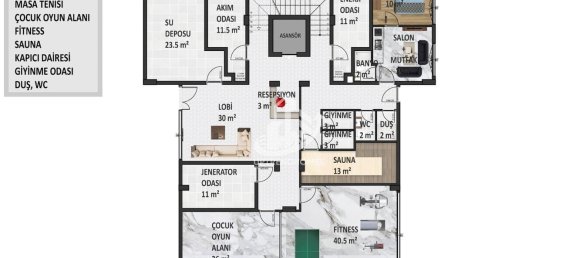 Wohnung 1+1 in Oba, Turkey, Nr. 6075 27