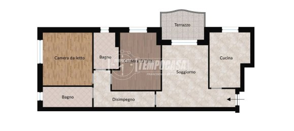 3-salle Appartement à Tribiano, Italy No. 122023 27