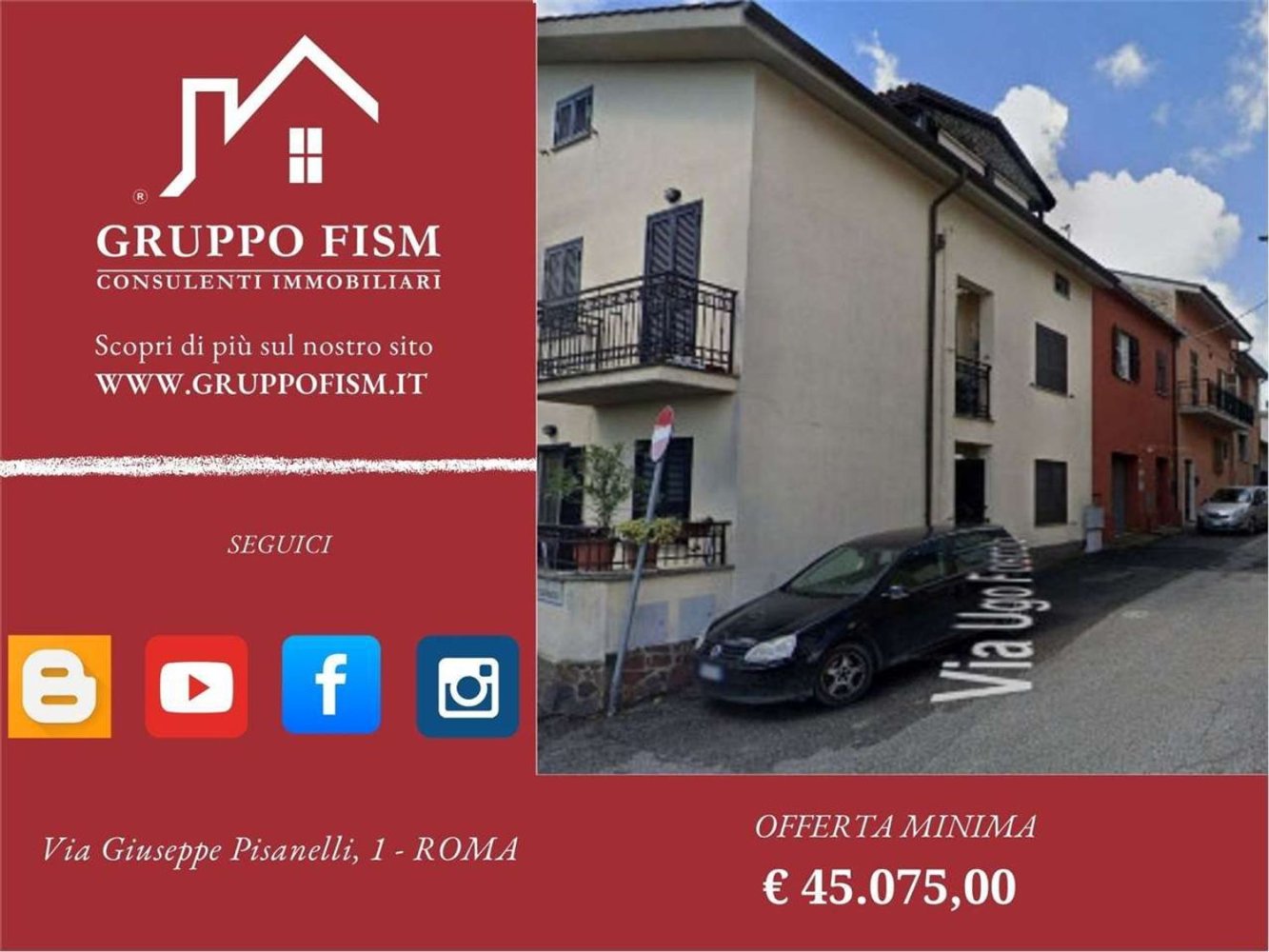 2 rooms Apartment in Riano, Italy No. 58953