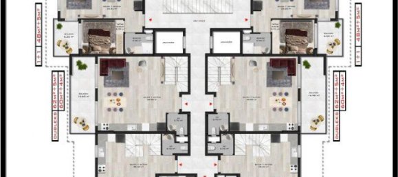 2 rooms Penthouse in Kargicak, Turkey No. 9835 10